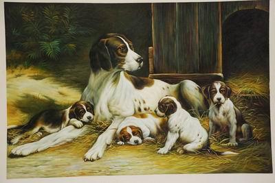 unknow artist Dogs 035 Germany oil painting art